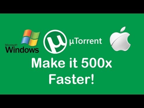 how to make utorrent faster