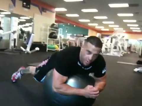 How to use the Exercise ball for training mixed martial arts body position