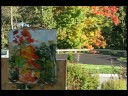 Plein Air Timelapse Oil Painting Demo \"October Trees\" Guitar-Pete Ribaudo Mandolin by Ramona Dooley