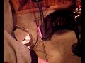 Pulling out glass ribon cane