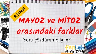 Mayoz ve Mitoz arasındaki farklar  soru çözdür