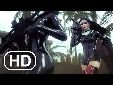 Nuns With Guns Vs Hitman Agent 47 Fight Scene Cinematic HD - Hitman Absolution Cinematics