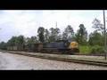 CSX 121 Leads CSX N264, Loaded Coal, at Wyvern
