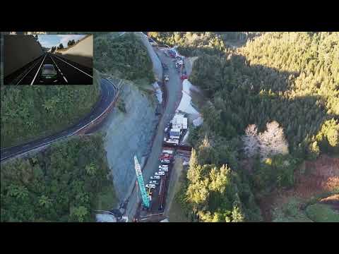 Mt Messenger Bypass: flyover July 2025