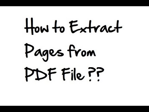 how to isolate 1 page of a pdf
