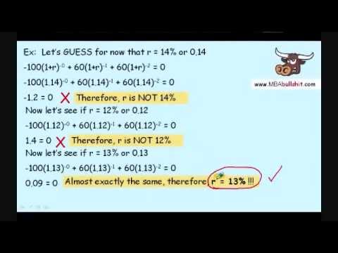 how to calculate irr