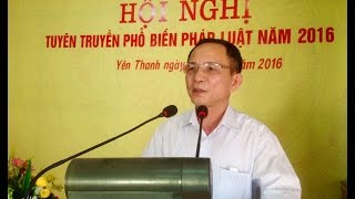 Phường Yên Thanh: Hội nghị tuyên truyền phổ biến pháp luật năm 2016