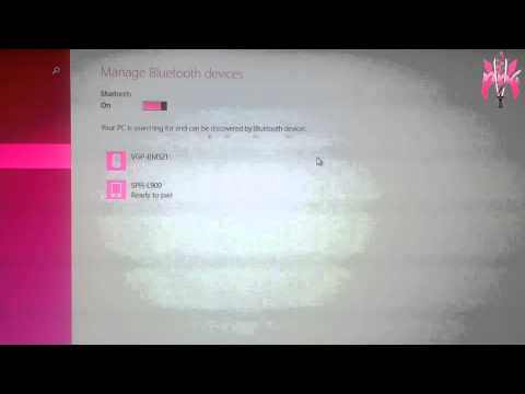 how to bluetooth sony vaio