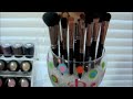 brush holders at: www.glitzy-glam.com I have been sick for the past couple of days, so i couldn't come on camera to tell you this. but please read the following... then go on and enjoy the video!! this is not a video where I am trying to brag about how much makeup I have. I work 2 jobs and instead of going out to eat and to the movies, this is what I spend my money on. please do not leave hater comments, they will be deleted and you will be blocked. this is not the place for them. this video ...