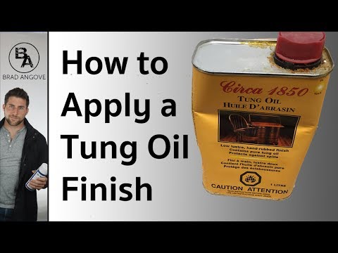 how to finish with tung oil