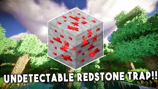UNDETECTABLE REDSTONE TRAP  - Minecraft Redstone Tutorial (Xbox One, PS4,Wii U)