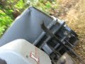 Vacuuming leaves Vacuuming leaves