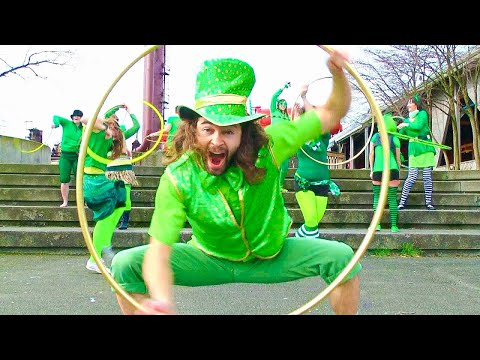 St. Patties Day - You ever catch a leprechaun with a golden hoop? Check out Seattle hoopers, in this very green Saint Patrick's day group hooping production to an Irish Jig so...