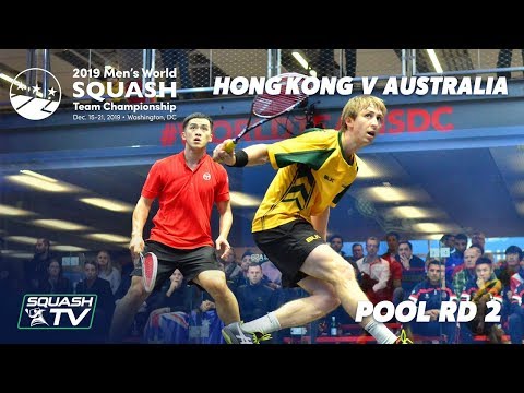 Squash: Hong Kong v Australia - Men's World Team Champs 2019 - Pool Rd 2 Highlights