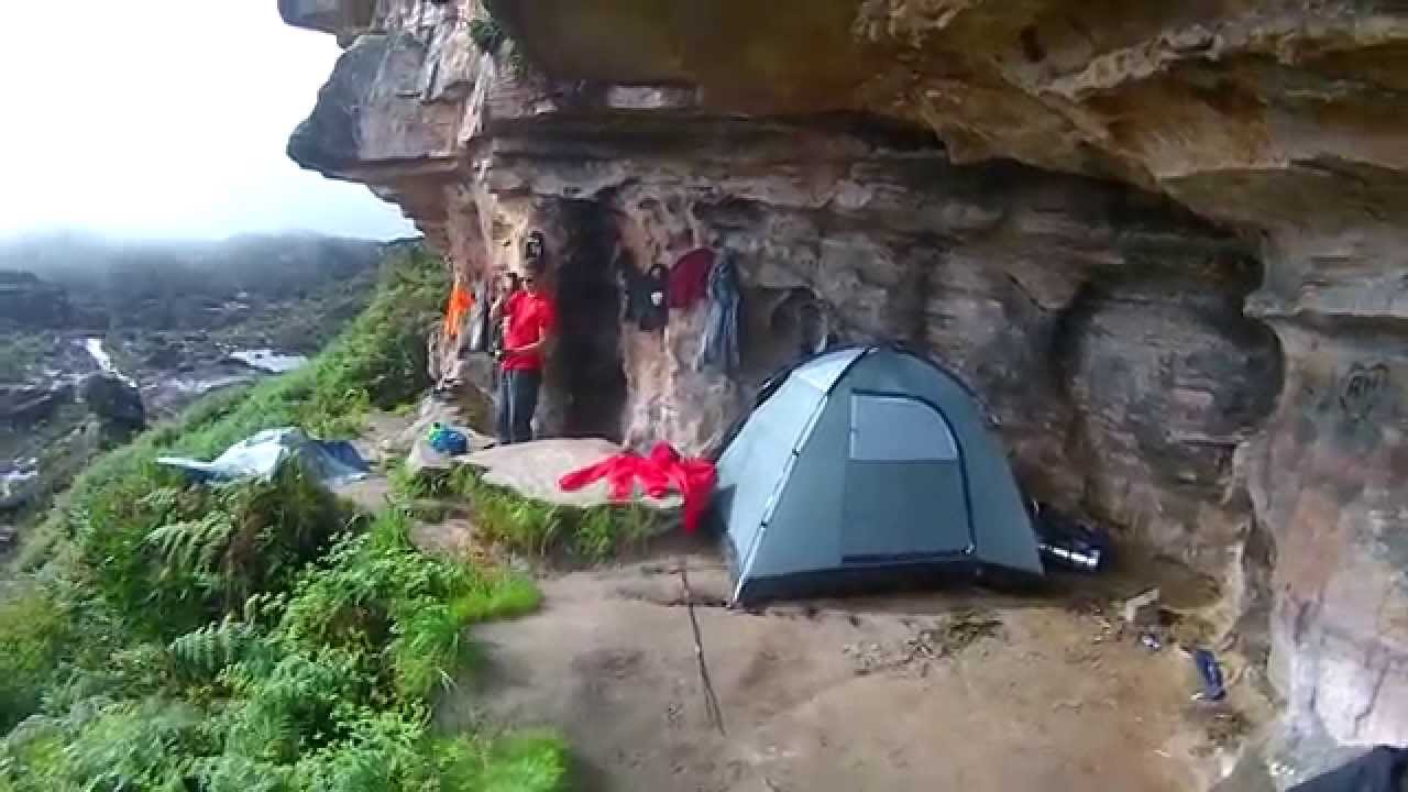 Acampamento na gruta Hotel Índio no Monte Roraima