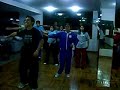 ensayo del baile de algunos chikos de 5to promo nolasko