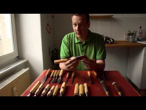 Auswahl der Schnitzeisen