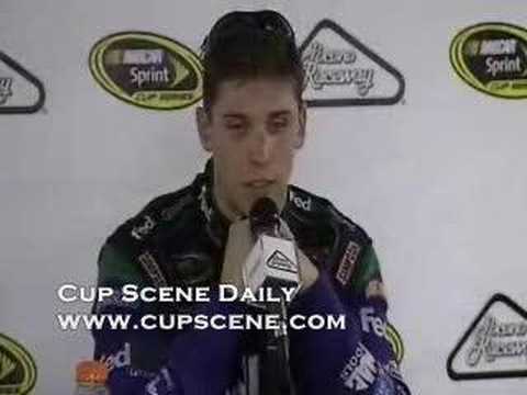 NASCAR at Pocono:Brian Vickers, Denny Hamlin Post Race Part2