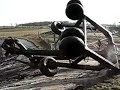 draging pump out of pit draging pump out of pit