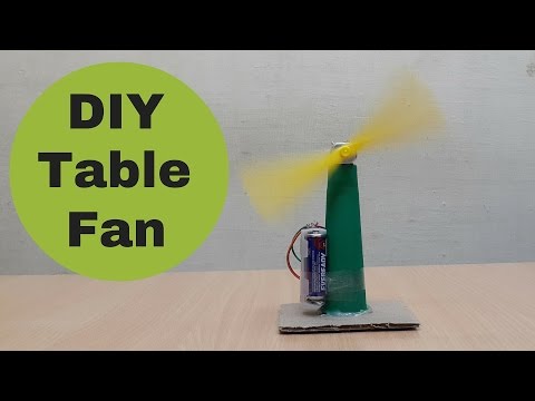 How to Make a Homemade Mini Table Fan