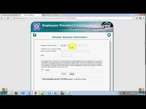 how to know pf balance with example