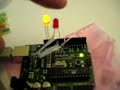 arduino: led bidirectional sensing