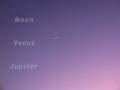 Moon Venus Jupiter Sky