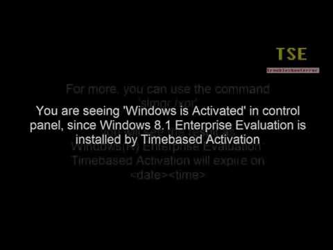 Your Windows License will expire soon Windows 8.1 Enterprise Evaluation Timebased Activation expires