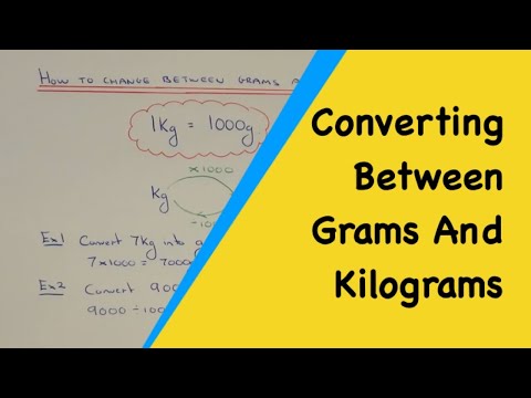 how to convert kg to g examples