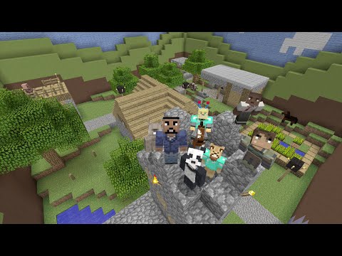 Minecraft (Xbox 360) - NPC Village - Hide and Seek