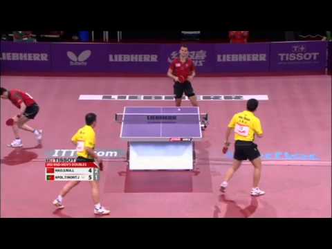lin - Review all the highlights from the Ma Lin/Hao Shuai vs Tiago Apolonia/Joao Monteiro Men's Doubles round of 16 match at the 2013 World Table Tennis Championships in Paris, France. ©TMS Internatio...