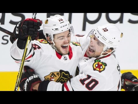 Video: DeBrincat all smiles after beating Price for first NHL goal