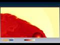 Toy Simulation MHD Solar Wind (Log of the Density)