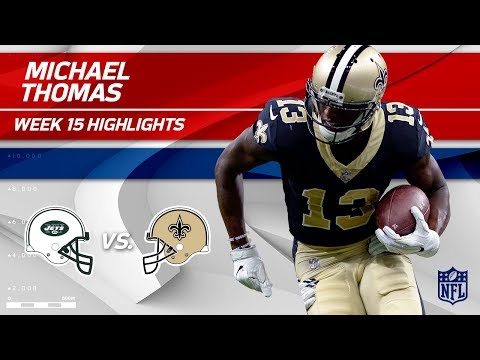 Video: Michael Thomas Takes Charge w/ 9 Grabs & 1 TD vs. NY! | Jets vs. Saints | Wk 15 Player Highlights