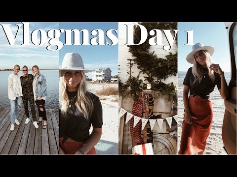 VLOGMAS DAY 1: thanksgiving with my family, black Friday shopping & hanging on the beach