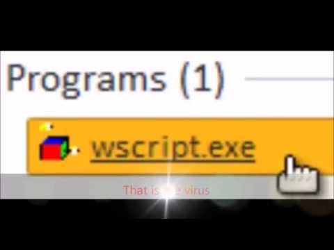how to eliminate wscript.exe