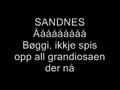 Sibbe- Sandnes (tekstet)