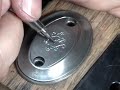 Engraving the grip cap of a 470 dbl rifle