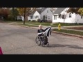 Wheelchair windsurfing during wind storm