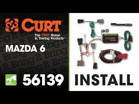 Trailer Wiring Install: CURT 56139 T-Connector on 2009 Mazda 6