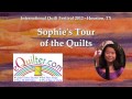 Houston Quilt Festival 2012 - Sophie Rubin - Kids Eye Review