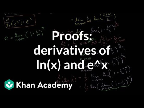 how to prove the derivative of log x