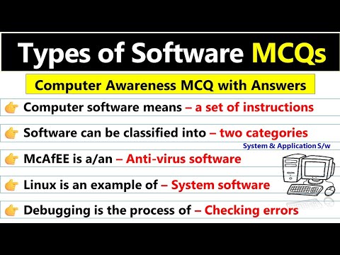 Types of Software MCQ with Answers | Computer Awareness