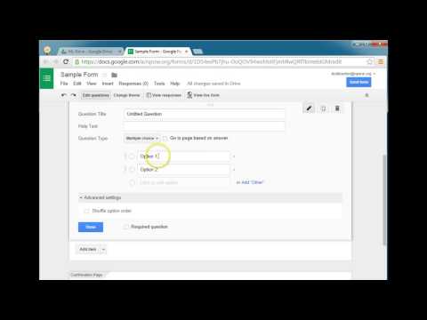 how to create google form