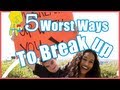 5 Worst Ways to Breakup