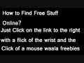 How to find free stuff online