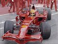 Valentino Rossi driving Ferrari F2008