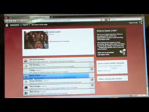 Opera Unite Video Demo