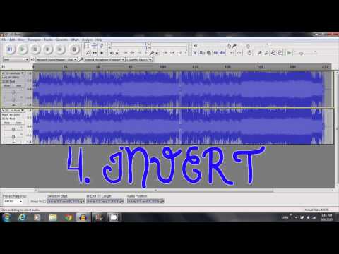 how to isolate vocals from a song audacity