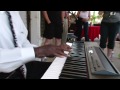 Pinetop Perkins playing on the porch